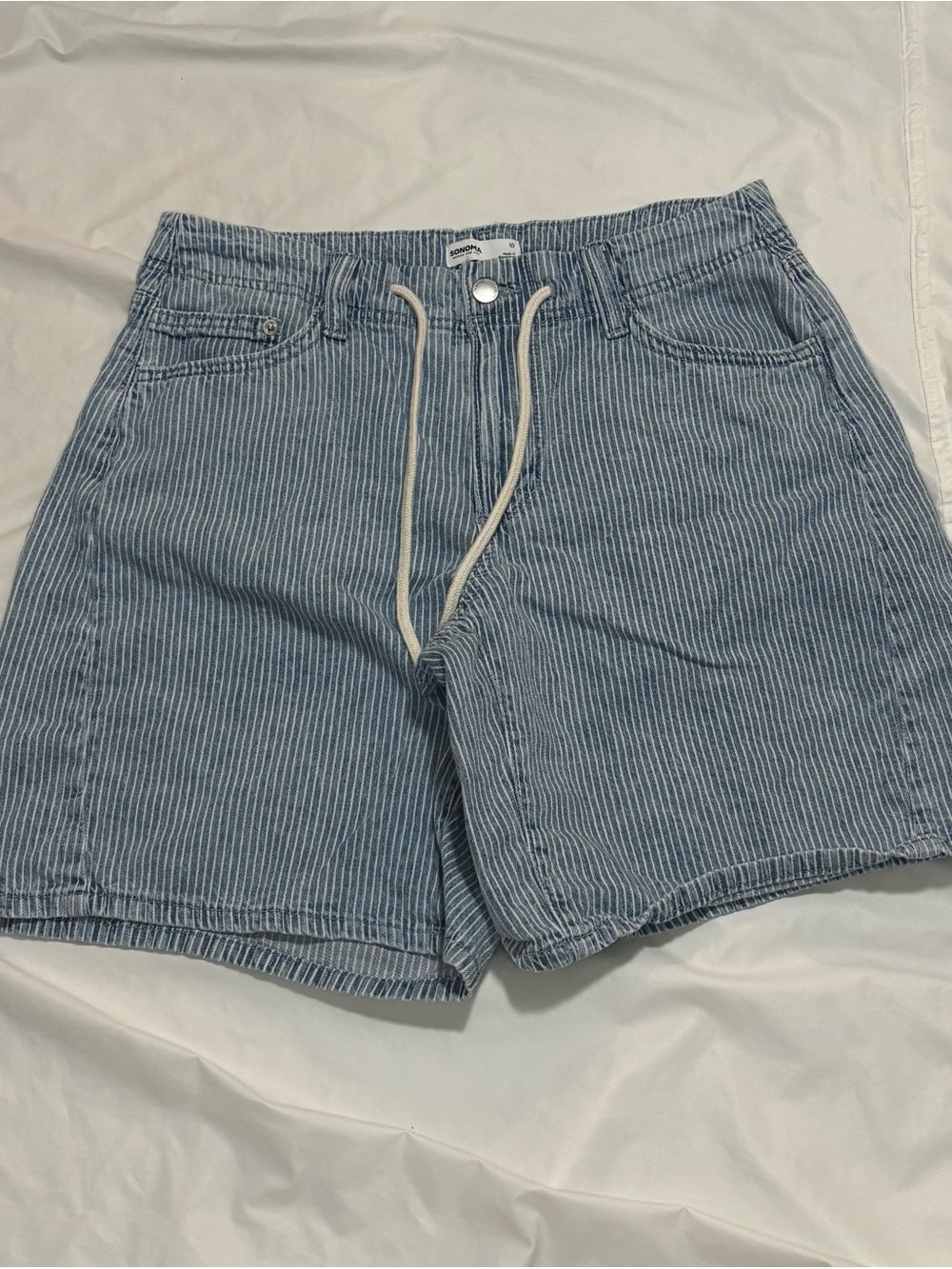 Sonoma Light Blue Bermuda Drawstring Shorts